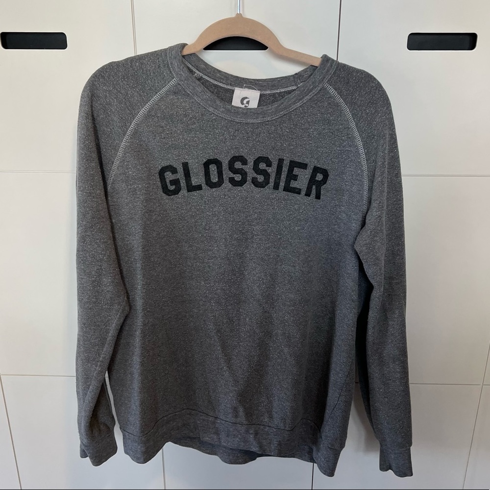 Glossier Crewneck | Gray Sweatshirt